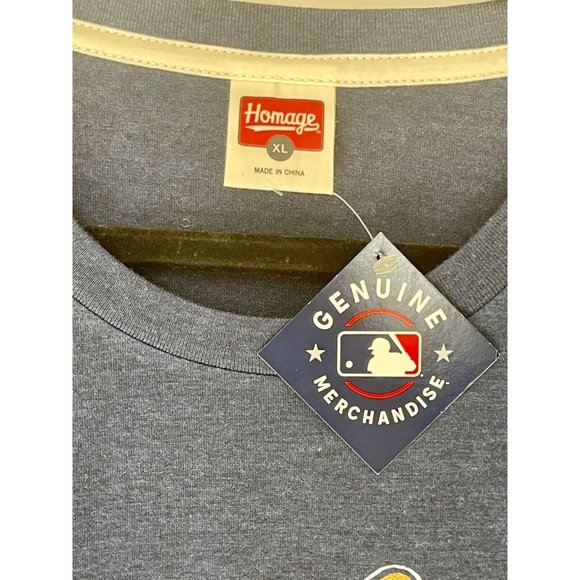 Men's NEW Homage Navy St. Louis Cardinals Busch Stadium Tri-Blend Tee Size XL - Picture 2 of 9